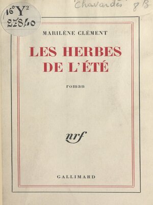 cover image of Les herbes de l'été